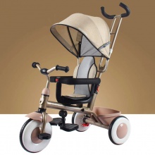 多用儿童三轮车推车 婴幼儿脚踏车1-3-5岁三四合一带棚