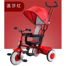 多用儿童三轮车推车 婴幼儿脚踏车1-3-5岁三四合一带棚