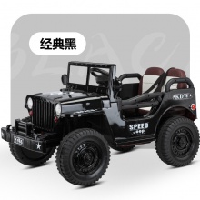 儿童电动车亲子互动推把车可坐大人四驱遥控宝宝玩具车男女孩童车