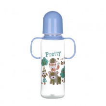 新生儿带手柄PP奶瓶宝宝卡通喝水杯婴儿防呛耐摔喝奶瓶