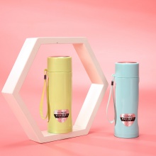 现货简约纯色小清新学生玻璃杯 时尚创意礼品杯茶杯运动健身水杯