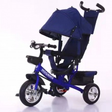 多功能四合一1—6岁儿童三轮车轻便手推脚踏车 发泡轮