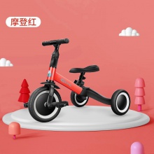 儿童三轮车脚踏车宝宝手推车溜娃 儿童平衡车无脚踏三合一童车
