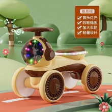 儿童四轮滑行车 带灯光音乐平衡车1-3岁宝宝无脚踏溜溜车童车