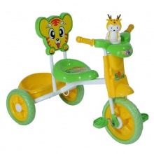 轻便的儿童三轮车与动物设计3色 儿童靠背三轮自行车
