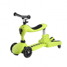 三合一滑板车可升降儿童踏板车可滑可骑溜娃神器滑滑车