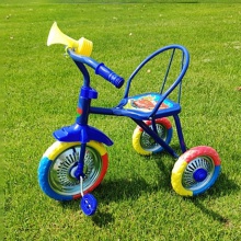 新款儿童三轮脚踏车骑行手推两用2-3岁减震三轮自行车童车可折叠