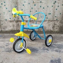 新款儿童三轮脚踏车骑行手推两用2-3岁减震三轮自行车童车可折叠
