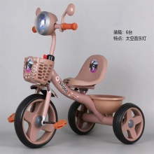 音乐灯光儿童三轮车大款脚踏车宝宝自行车小孩玩具车大款儿童三轮