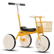 新款折叠儿童三轮车脚踏车免充气婴儿手推车宝宝车带推把