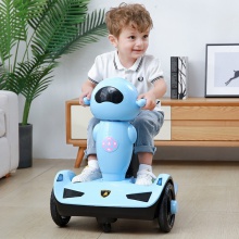 儿童太空人电动平衡车带音乐灯光遥控 大号电动车1-5岁双驱电瓶车