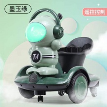 新款儿童电动车太空人平衡摩托车可坐宝宝 瓦力车 遥控 漂移车