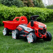 新款儿童电动拖拉机玩具车可坐人2-6岁男女孩四轮带阧双人车