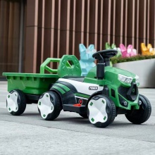新款儿童电动拖拉机玩具车可坐人2-6岁男女孩四轮带阧双人车