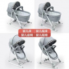 婴儿哄娃神器三合一带娃摇椅睡床婴儿安抚椅解放双手宝宝摇篮床