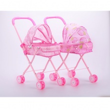 儿童过家家带娃娃玩具推车仿真婴儿手推车玩具有声音娃娃