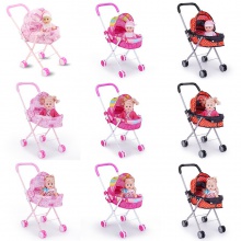 儿童玩具女孩过家家小推车带娃娃宝宝婴儿幼儿园童装游乐园