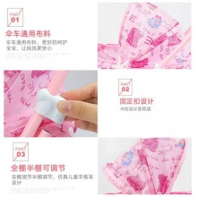 女孩过家家玩具儿童大推车可以折叠带蓬加强金属铁制推车