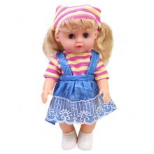 过家家带洋娃娃手推小车发声婴儿宝宝仿真男女孩儿童玩具