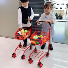 超市儿童购物车玩具金属仿真大号手推车生日新年礼物过家家男女孩