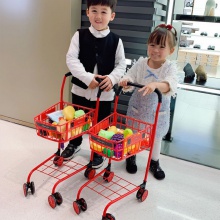 超市儿童购物车玩具金属仿真大号手推车生日新年礼物过家家男女孩