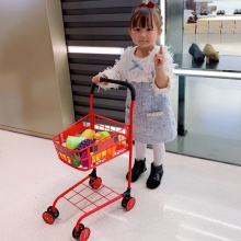 超市儿童购物车玩具金属仿真大号手推车生日新年礼物过家家男女孩