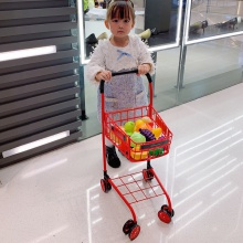超市儿童购物车玩具金属仿真大号手推车生日新年礼物过家家男女孩