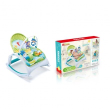 新款婴儿多功能震动摇椅 可折叠音乐安抚摇椅 靠背可调节宝宝躺椅