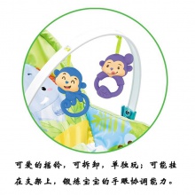 新款婴儿多功能震动摇椅 可折叠音乐安抚摇椅 靠背可调节宝宝躺椅