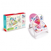 新款婴儿多功能震动摇椅 可折叠音乐安抚摇椅 靠背可调节宝宝躺椅