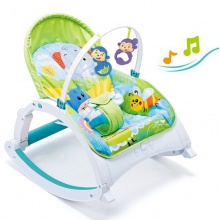 新款婴儿多功能震动摇椅 可折叠音乐安抚摇椅 靠背可调节宝宝躺椅