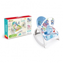 新款婴儿多功能震动摇椅 可折叠音乐安抚摇椅 靠背可调节宝宝躺椅