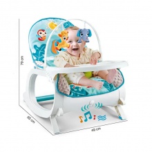 新品超柔布婴儿摇椅宝宝睡床多功能可折叠震动安抚躺椅休闲摇