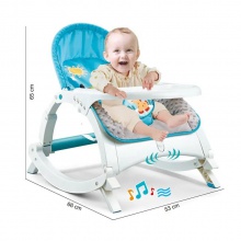 新品超柔布婴儿摇椅宝宝睡床多功能可折叠震动安抚躺椅休闲摇