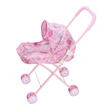 儿童男女孩过家家玩具小孩婴儿带娃娃折叠铁杆推车仿真婴儿手推车