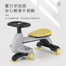 扭扭车儿童1一3岁男宝静音轮防侧翻新款妞妞车大人可坐摇摆溜溜车