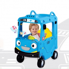 儿童巴士四轮小房车手推车校车公主车游乐场玩具车可坐人