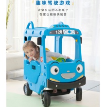 儿童巴士四轮小房车手推车校车公主车游乐场玩具车可坐人