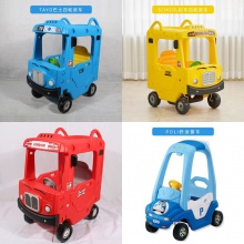 儿童巴士四轮小房车手推车校车公主车游乐场玩具车可坐人