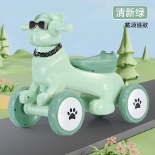 儿童平衡车四轮滑行车1-3岁宝宝无脚踏学步 溜溜车小狗滑滑玩具车