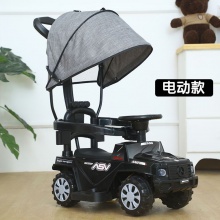 儿童充电电动车四轮车滑行车婴儿手推车宝宝推杆玩具车防侧翻外出