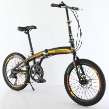 20寸折叠变速碟刹自行车折叠车 双碟刹7速定位变速车男女式山地车