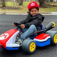 真人版飘逸卡丁车 家居潮玩潮流摆件 真人版儿童电动车玩具四轮车