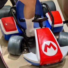 真人版飘逸卡丁车 家居潮玩潮流摆件 真人版儿童电动车玩具四轮车