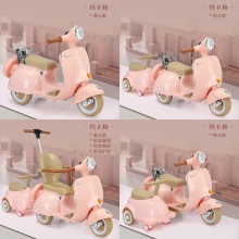 儿童电动摩托车侉子三轮车宝宝遥控电瓶车男孩女可坐人小孩玩具车