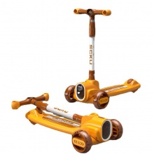 新款儿童滑板车 2-8-16岁可折叠儿童闪光轮溜溜车 男女宝宝滑滑车
