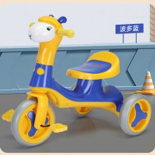 羊驼儿童三轮车1-6岁卡通脚踏玩具车 带音乐灯光小孩滑行车溜溜车