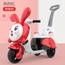 儿童电动摩托车三轮车男女孩宝宝电瓶车小孩可坐人充电双驱玩具车