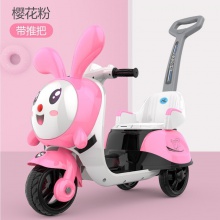 儿童电动摩托车三轮车男女孩宝宝电瓶车小孩可坐人充电双驱玩具车