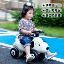 新款儿童卡通狗摇摇马二合一滑行车2-6岁扭扭车音乐车